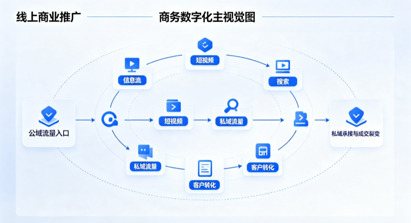 嘉定区线上商业推广怎么做？全域流量闭环搭建与低成本转化实战指南